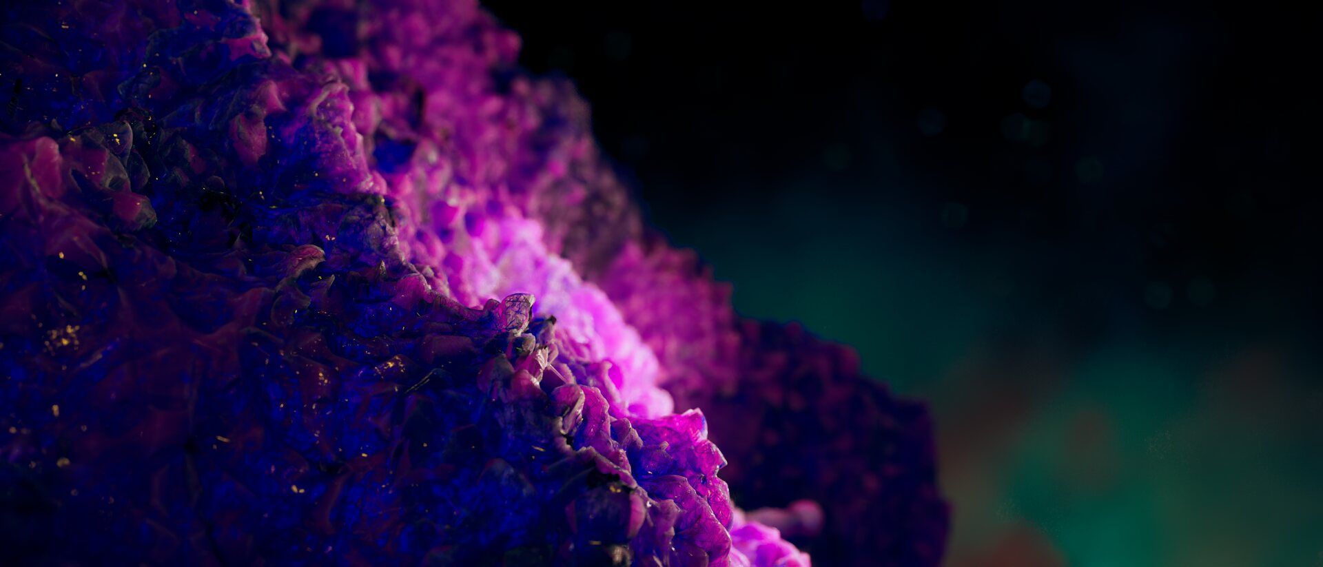 The Creators Show, purple rock in the dark of space