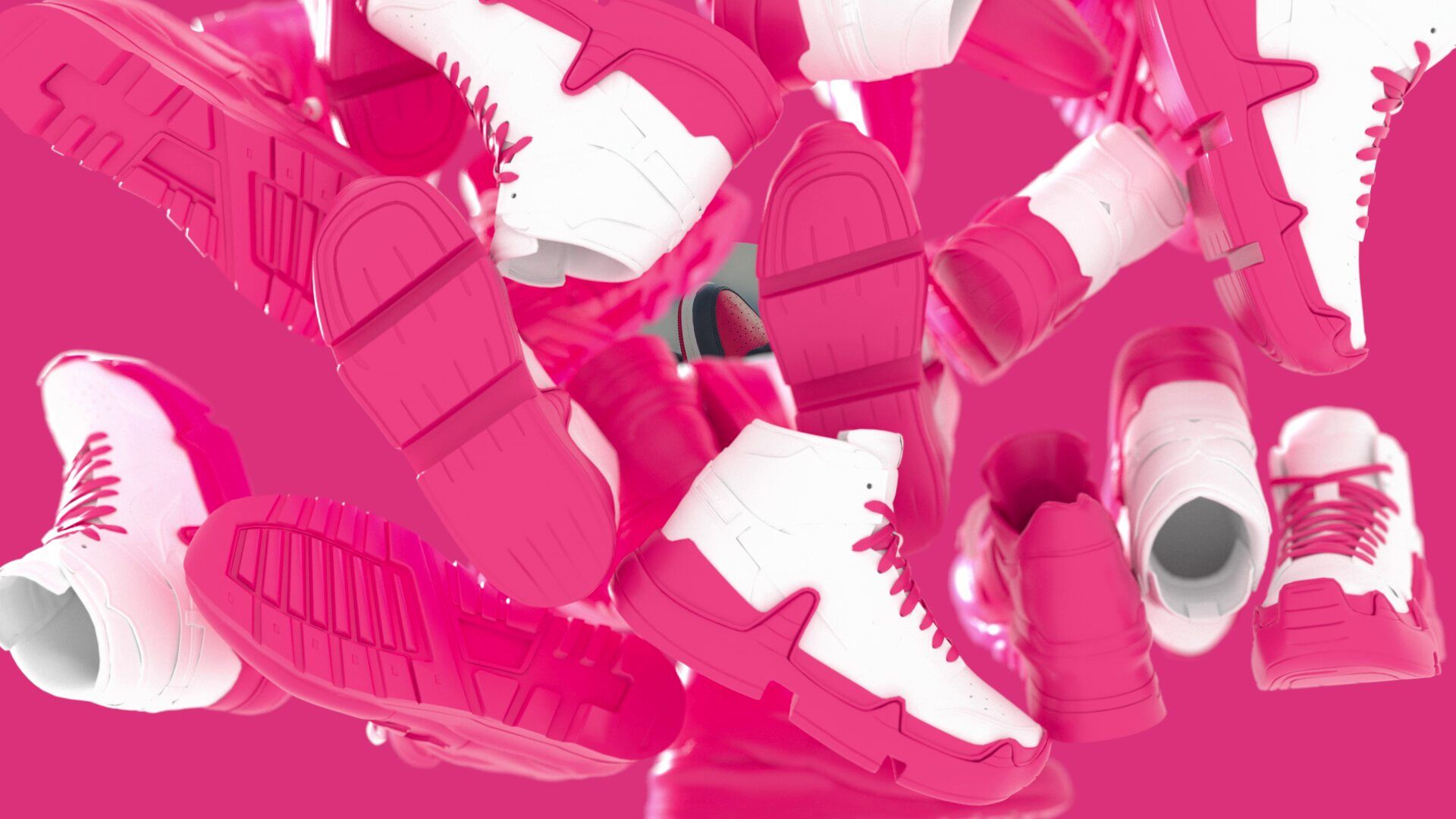 Voggt, avalanche de sneakers roses
