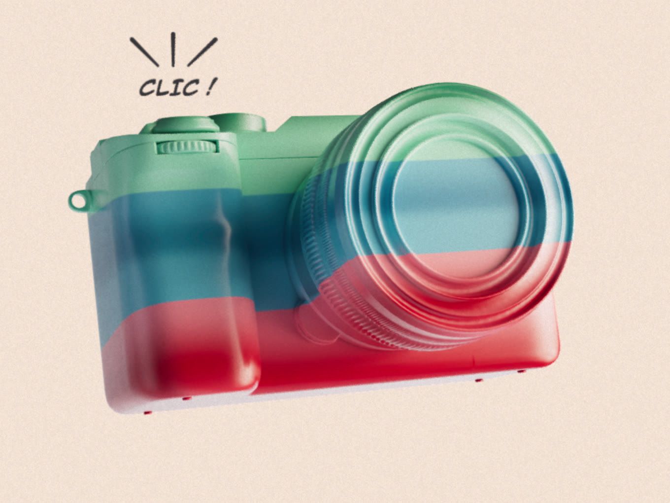 Puremédias l’Hebdo, camera in the show's colors