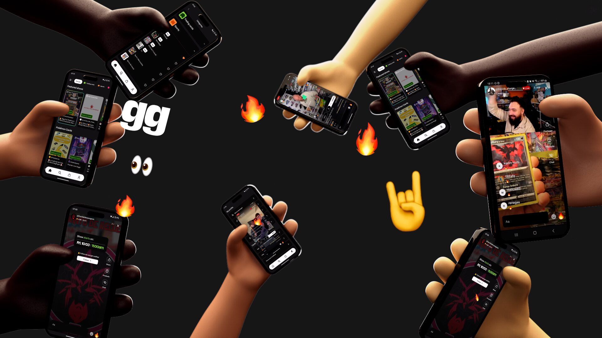 Voggt, mains et smartphones