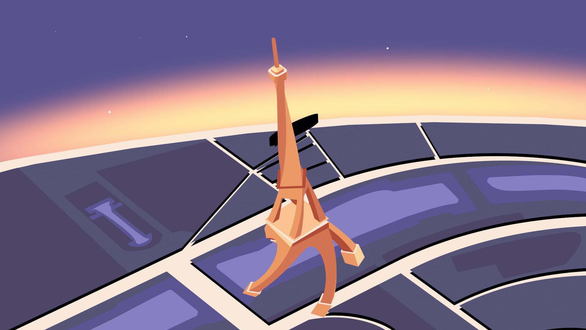 Épicurieux, Expérience Tour, the Eiffel Tower twisting mid-jump