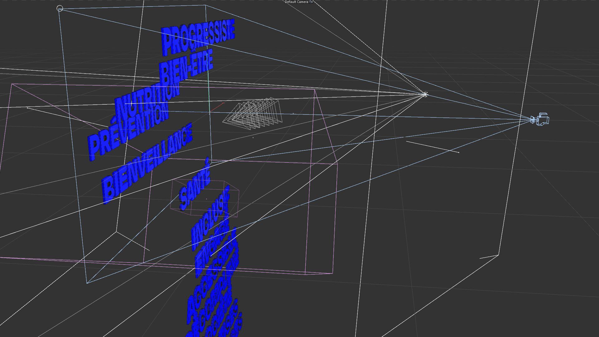 Dr Good, Francofolies, work view in Cinema 4D