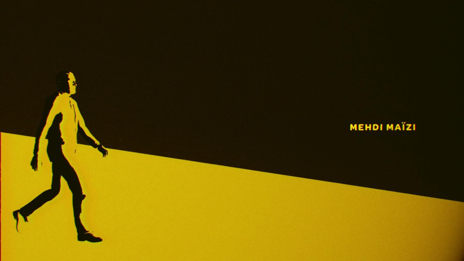 Tapis Jaune, générique, silhouette de Mehdi Maïzi