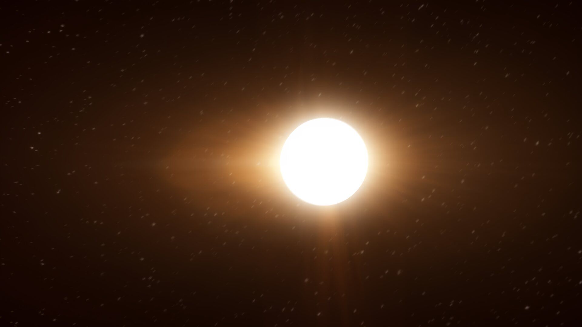 Le Chemin de Chiron, soleil dans le noir spatial