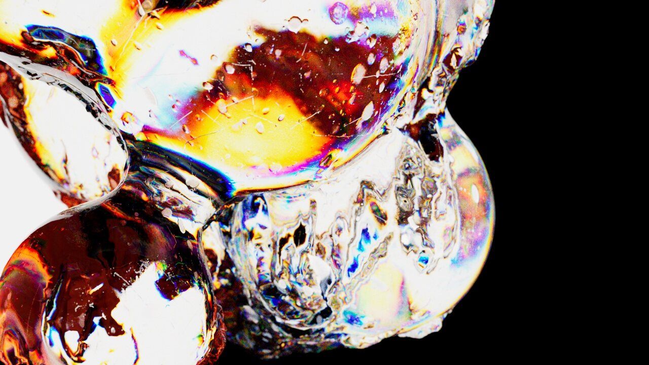 The Creators Show, iridescent glass close-up