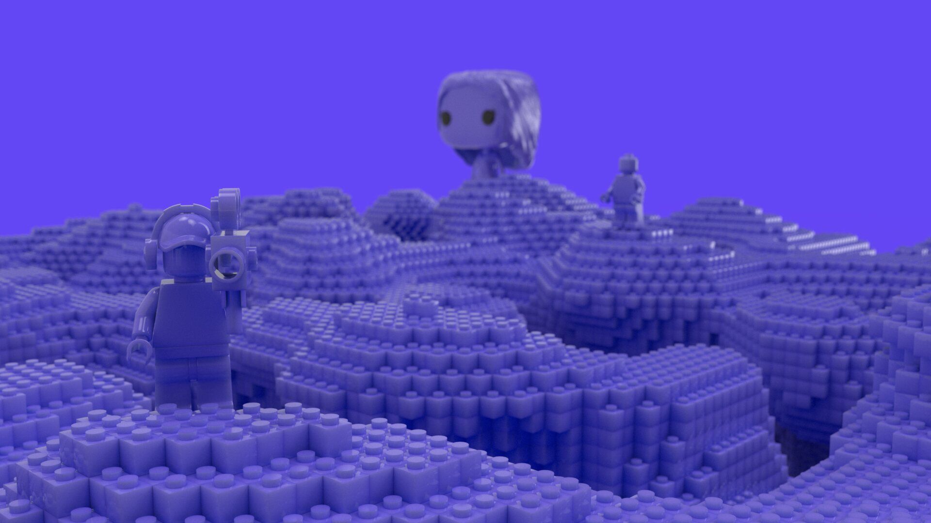 Voggt, paysage de briques violettes