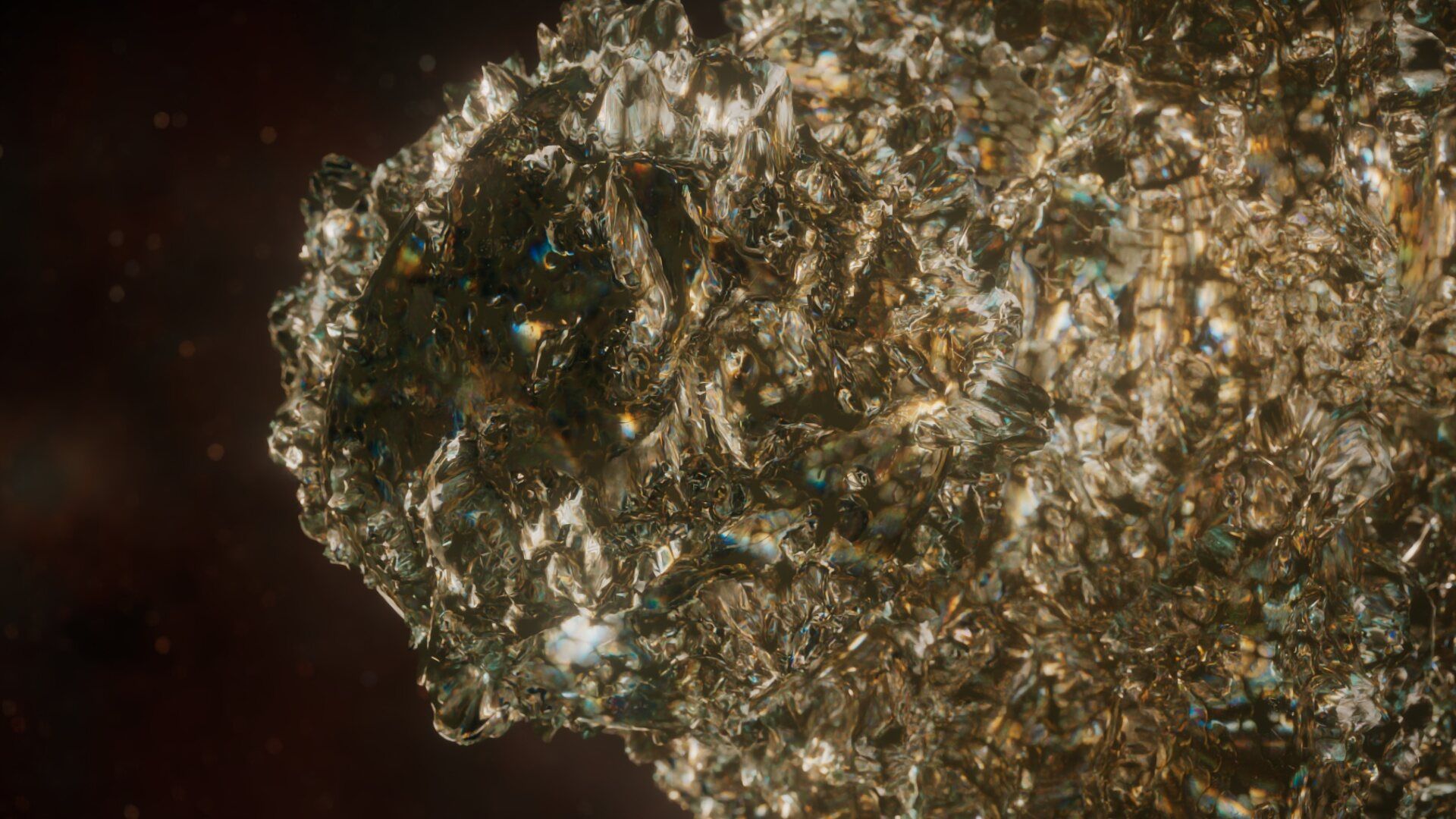 The Creators Show, golden crystal texture