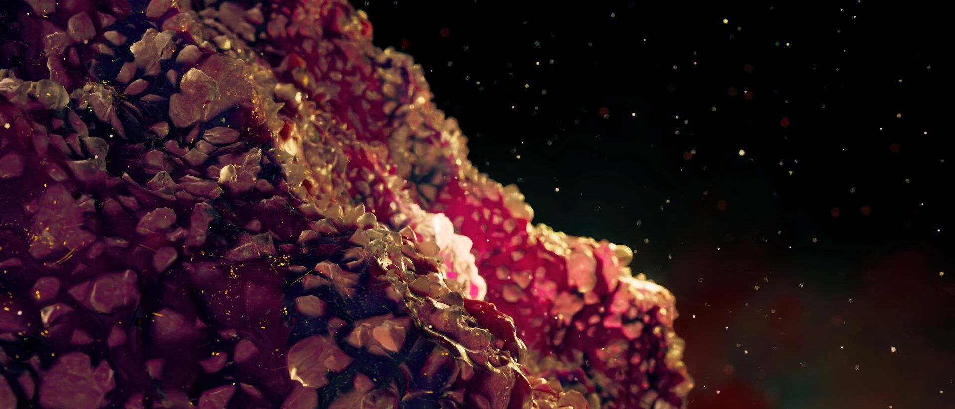 The Creators Show, pink rock in the dark of space